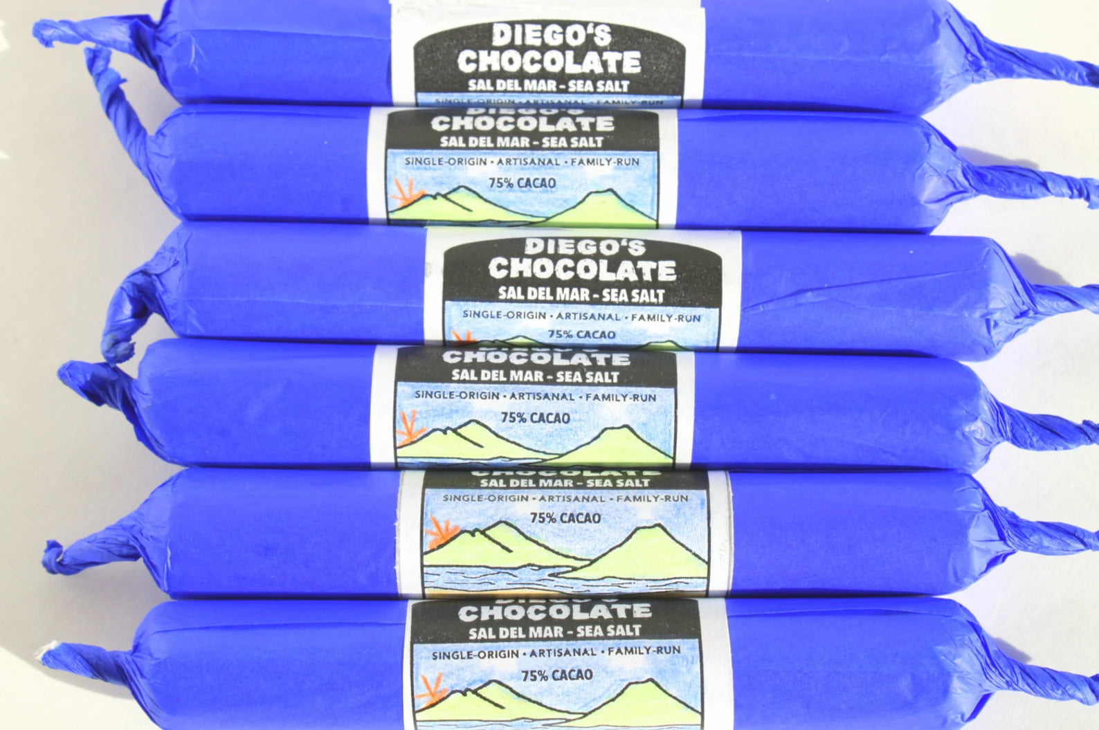 Sea Salt Dark Chocolate Roll | 75% Fire-Roasted Cacao