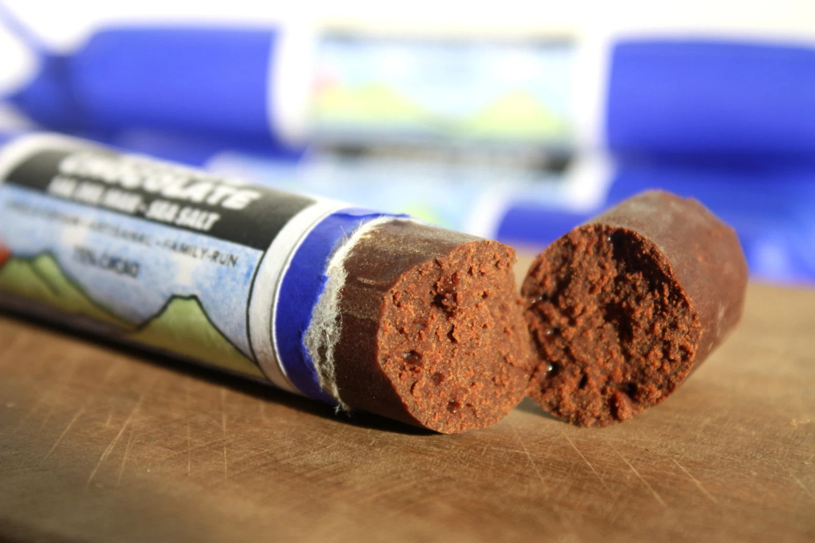 Sea Salt Dark Chocolate Roll | 75% Fire-Roasted Cacao