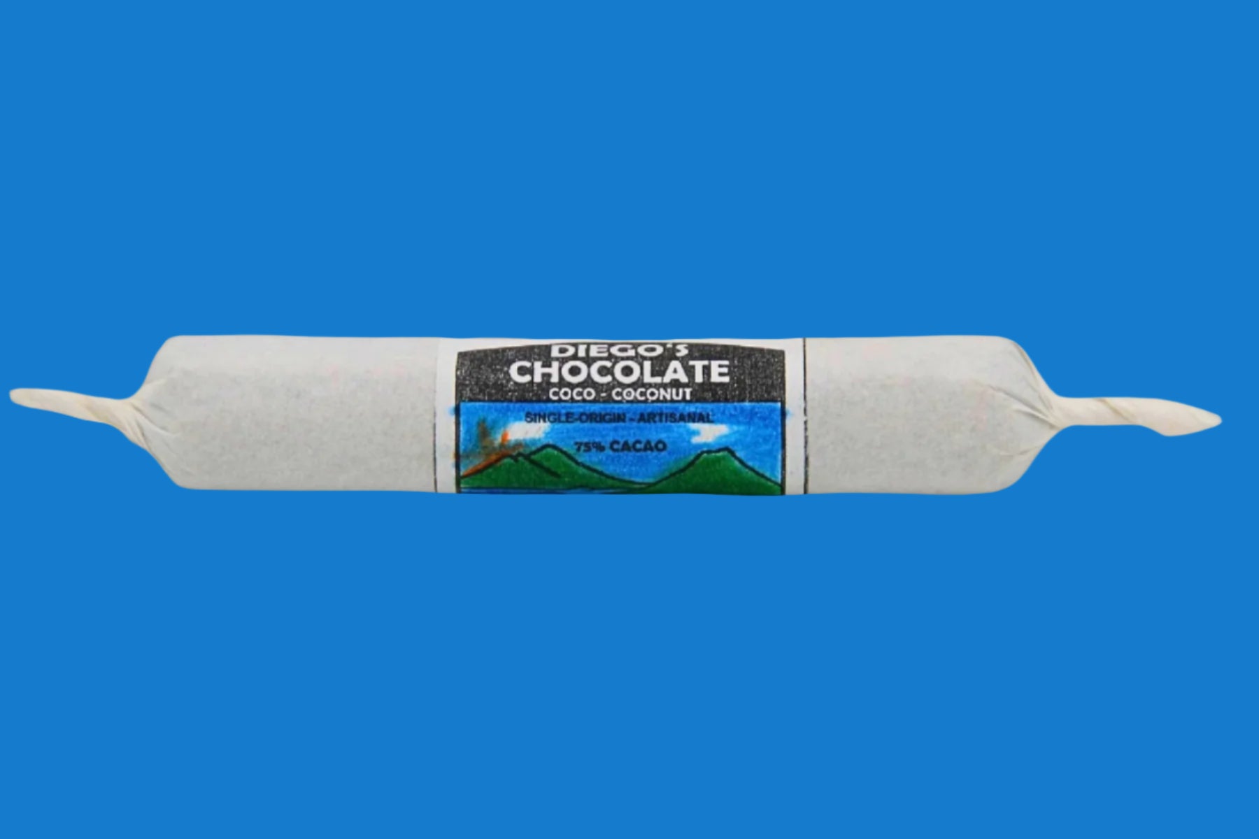 Coconut Dark Chocolate Roll | 75% Fire-Roasted Cacao